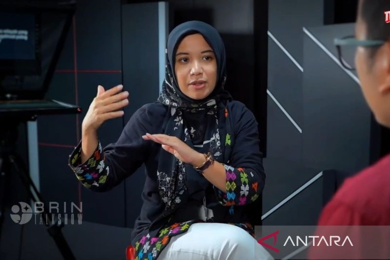 Tangkapan layar Peneliti Pusat Riset Kebencanaan Geologi, Badan Riset dan Inovasi Nasional (BRIN) Nuraini Rahma Hanifa, dalam gelar wicara yang diikuti secara daring di Jakarta, Senin (2/9/2024). (LANTARA/Sean Filo Muhamad/Youtube BRIN