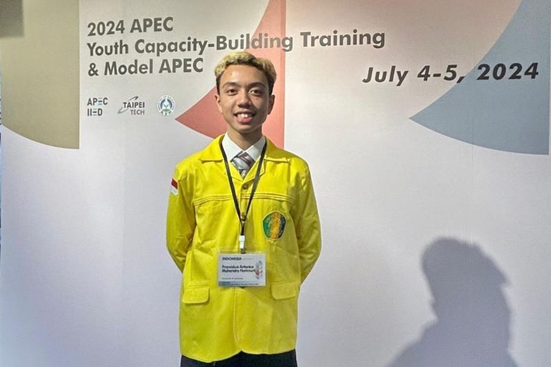 Fransiskus Antonius Mahendra Harimurti, mahasiswa Program Studi (Prodi) Penyiaran Multimedia, Program Pendidikan Vokasi, Universitas Indonesia (UI). ANTARA/HO-Humas UI