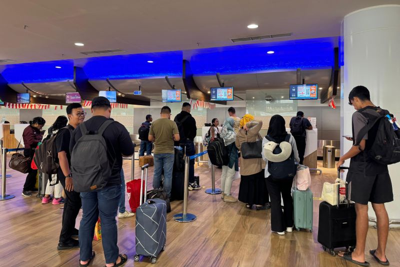Penumpang di Bandara Internasional Lombok, Nusa Tenggara Barat (NTB) (ANTARA/Ho-Humas Bandara Lombok)