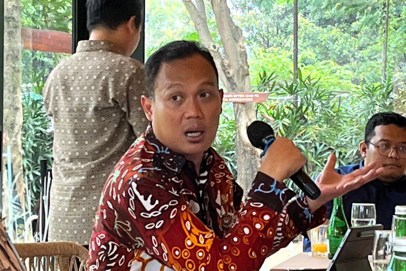 Plh. Kepala Pusat Penerangan Kementerian Dalam Negeri Aang Witarsa Rofik dalam Media Gathering Penyelenggaraan PON XXI Aceh-Sumut 2024 di kawasan Gelora Bung Karno (GBK), Jakarta, Selasa (3/9/2024). (ANTARA/Narda Margaretha Sinambela)