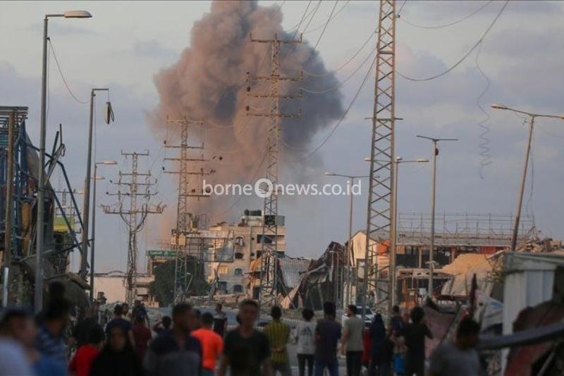 Serangan Israel di Jalur Gaza /ANTARA/Anadolu/PY