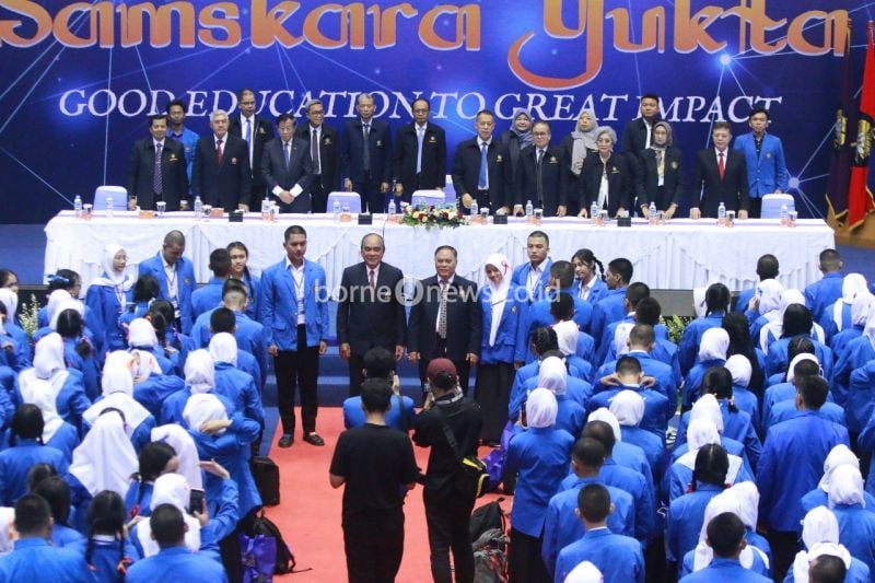 Kegiatan Pengenalan Kehidupan Kampus bagi Mahasiswa Baru (PKKMB) Universitas Pancasila tahun akademik 2024/2025 di Jakarta, Selasa (3/9/2024). (ANTARA/HO-Humas UP)