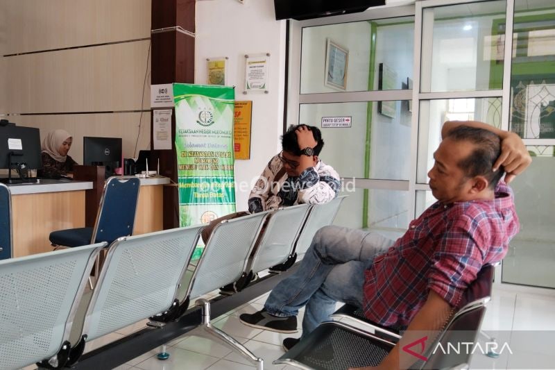 Suasana ruangan tunggu Kantor Kejaksaan Negeri Mukomuko, Selasa (3/9/2024) ANTARA/Ferri.