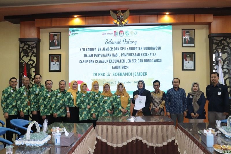 Hasil Pemeriksaan Kesehatan Calon Bupati Jember Dinyatakan Sehat