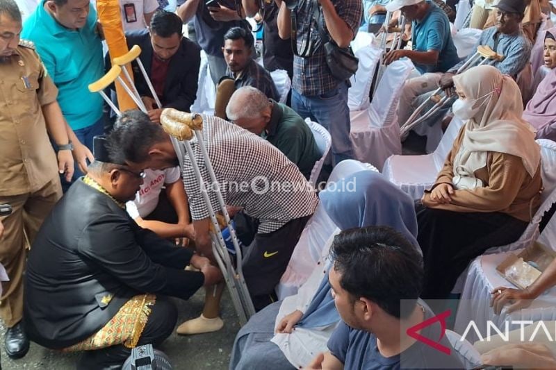 Bantuan Kaki Palsu Bagi Disabilitas di Aceh, Angkasa Pura II Berperan Aktif