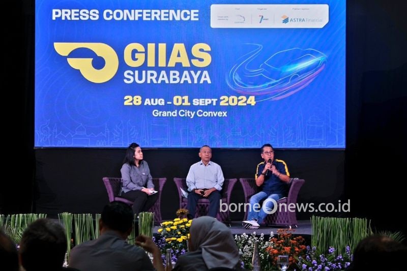 Astra Financial kembali berpartisipasi dalam GIIAS Surabaya 2024 di Grand City Convex yang akan berlangsung pada 28 Agustus hingga 1 September 2024 dengan menargetkan nilai transaksi sebesar Rp400 miliar. (ANTARA/HO-Astra Financial)