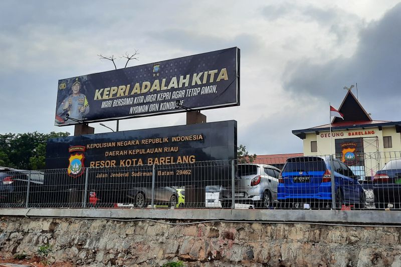 Mako Polresta Barelang, Kota Batam, Selasa (3/9/2024). (ANTARA/Laily Rahmawaty)