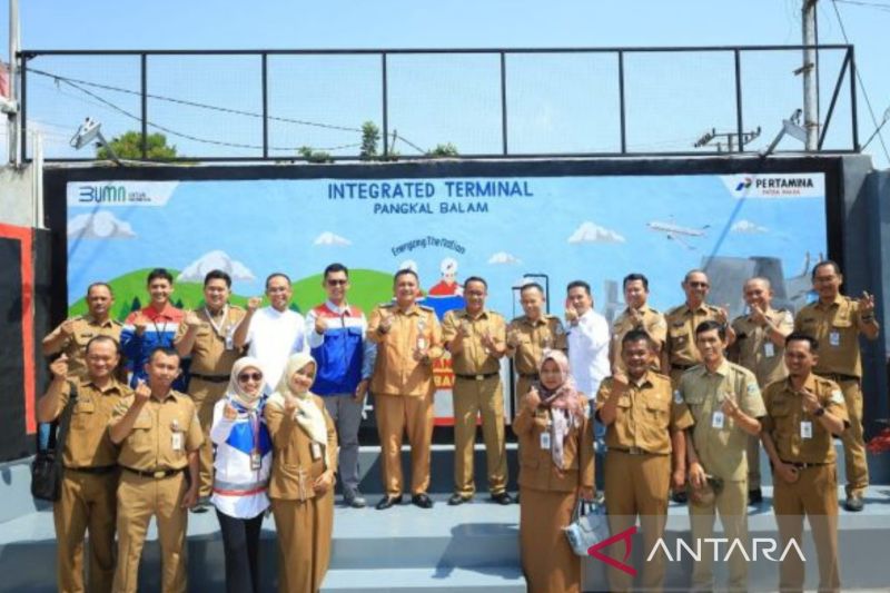 Penjabat Wali Kota Pangkalpinang Budi Utama menghadiri acara Visit Tour Program Pembangunan Masyarakat, Selasa (3/9/2024). (ANTARA/HO-Diskominfo Kota Pangkalpinang)