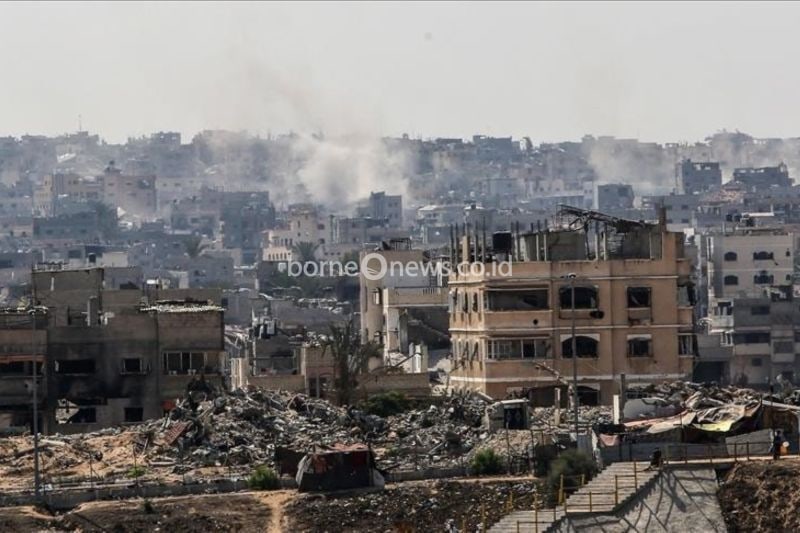 ilustrasi Gaza porak poranda/ANTARA/Anadolu/PY