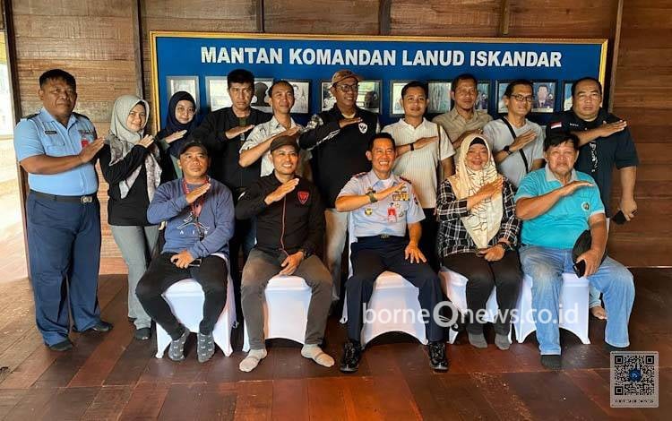 Danlanud Iskandar Gelar Coffee Morning Bersama Anggota PWI Kobar