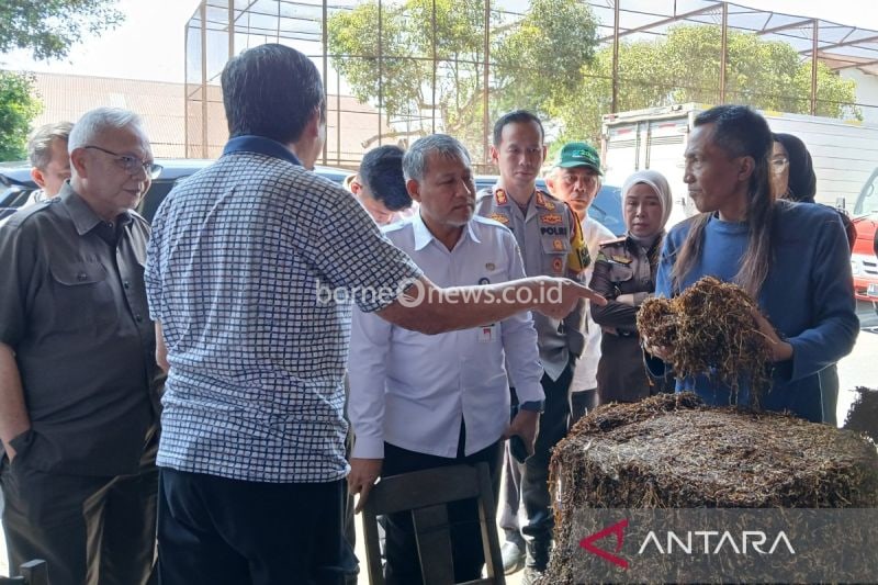 Pj Bupati Temanggung Pantau Pembelian Tembakau di Gudang