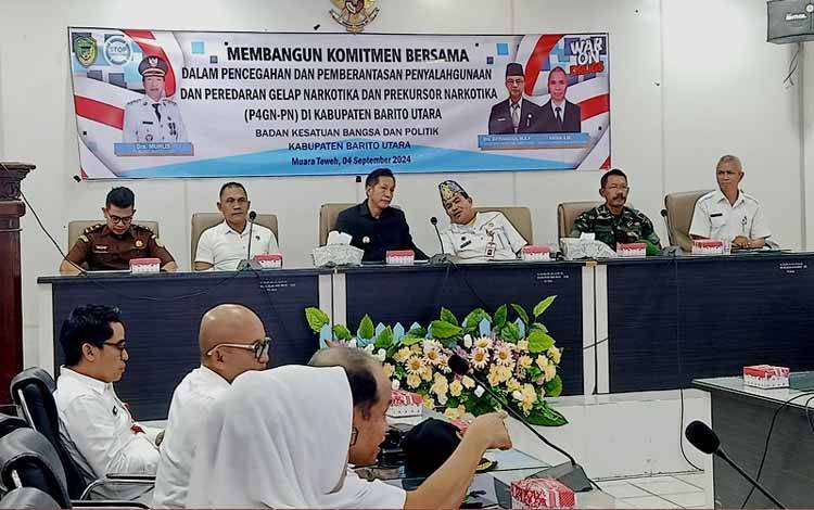 Pemkab Barito Utara Bangun Komitmen dalam Pencegahan dan Pemberantasan P4GN-PN