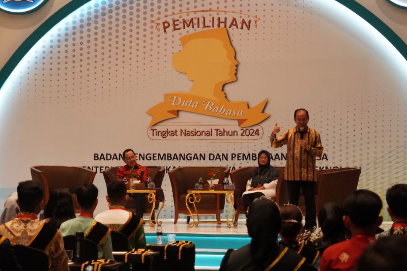 Badan Pengembangan dan Pembinaan Bahasa (Badan Bahasa) Kemendikbudristek terus memperkuat peran serta generasi muda dalam merawat fungsi bahasa Indonesia melalui pemilihan Duta Bahasa Nasional 2024 di Jakarta, 2-7 September 2024. (ANTARA/HO-BKHM Kemendikbudristek)