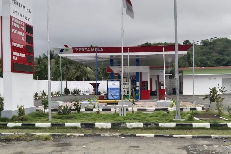 Ilustrasi SPBU. (Antara/HO-Pertamina)