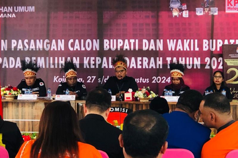 KPU Kaimana Kembalikan Berkas Pencalonan Hasan-Isak Karena Syarat Tidak Lengkap