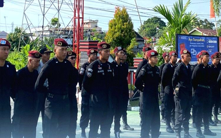 Suasana saat apel dipimpin Kepala Rutan Kapuas yang baru, Kamis, 5 September 2024. (FOTO: IST)