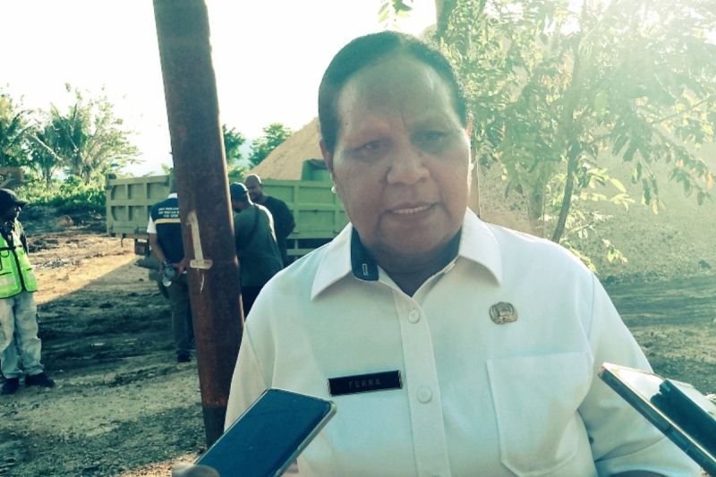 Sekretaris Daerah Kabupaten Supiori, Papua Ferra Wanggai (ANTARA/Muhsidin)