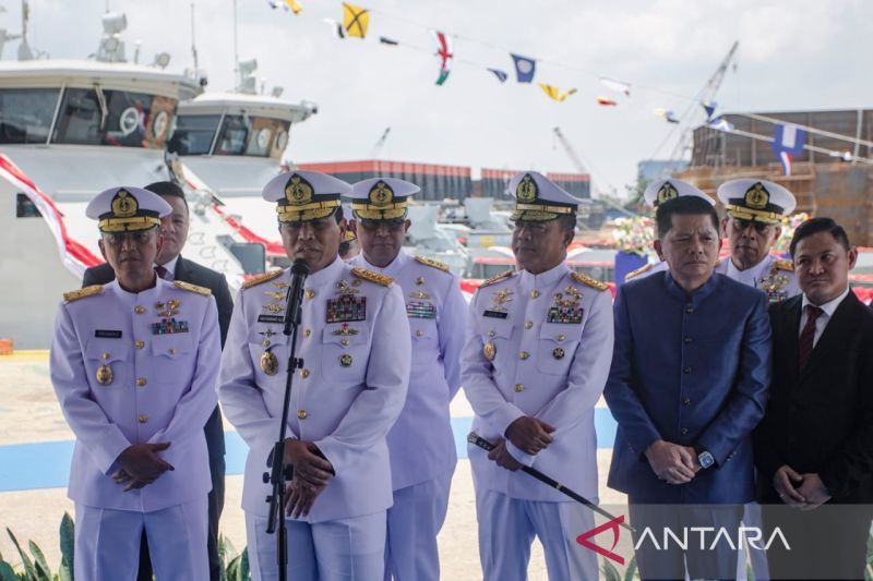 Peresmian Dua Kapal Perang Karya Anak Bangsa di Batam