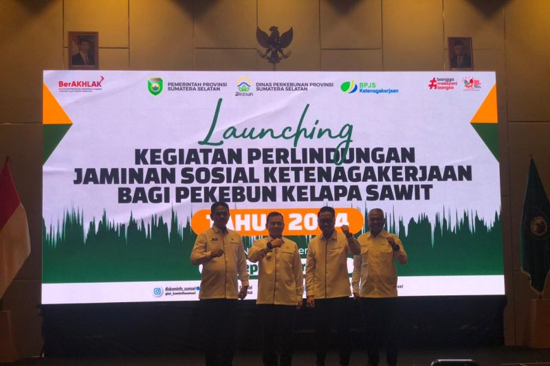 Perlindungan BPJS Ketenagakerjaan bagi 19.023 Pekebun Sawit Sumsel