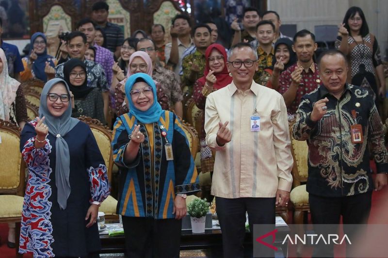 Talkshow Mendukung Upaya Pencegahan Korupsi melalui Penerapan Elektronifikasi Transaksi Pemerintah Daerah (ETPD) di Pendopo Gubernur Banten, KP3B Curug, Kota Serang, Kamis (5/9/2024). (ANTARA/HO-Pemprov Banten)