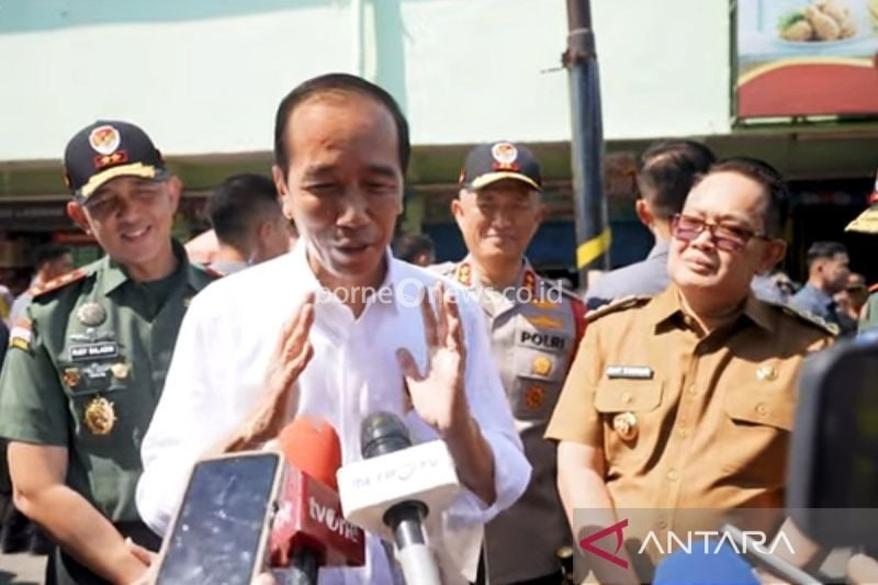 Tangkapan layar - Presiden Joko Widodo (Jokowi) saat menyampaikan pernyataan usai mengunjungi Pasar Soponyono, Surabaya, Provinsi Jawa Timur, Jumat (6/9/2024). ANTARA/Andi Firdaus/am.