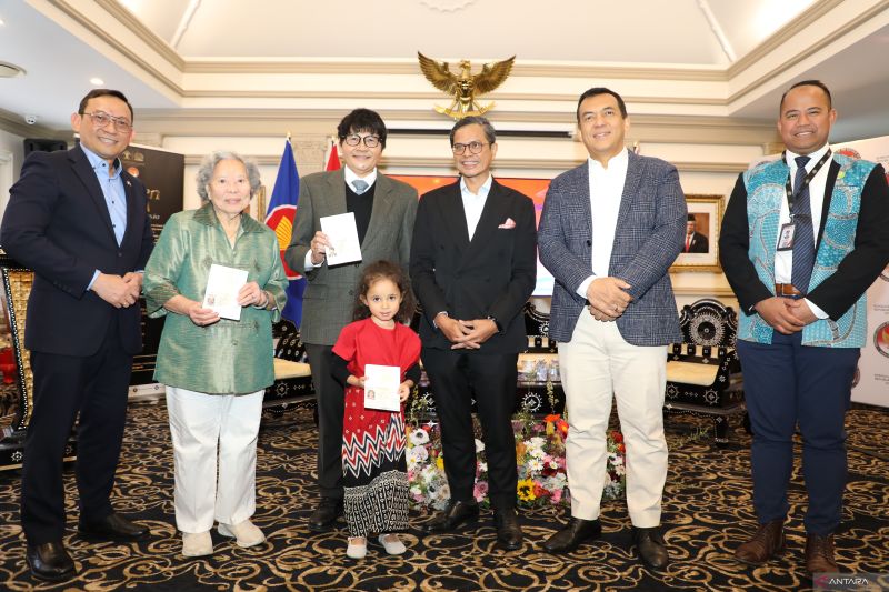 Suasana peluncuran layanan e-paspor di Konsulat Jenderal Republik Indonesia di Sydney, Australia. ANTARA/HO-KJRI Sydney.