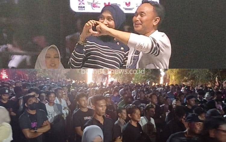 Konser Isen Mulang Semarak Hiburan Rakyat Undang Ada Band Sedot Antusias Ribuan Penonton di Kotim
