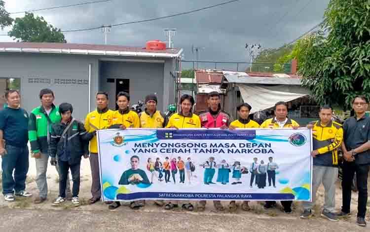 Satresnarkoba Polresta Palangka Raya Gandeng Komunitas Ojol Perangi Peredaran Narkotika