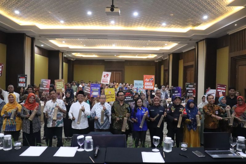 Bawaslu Bantul Daerah Istimewa Yogyakarta luncurkan Indeks Kerawanan Pemilihan untuk Pilkada serentak 2024. Jumat (6/9/2024). ANTARA/HO-Bawaslu Bantul.