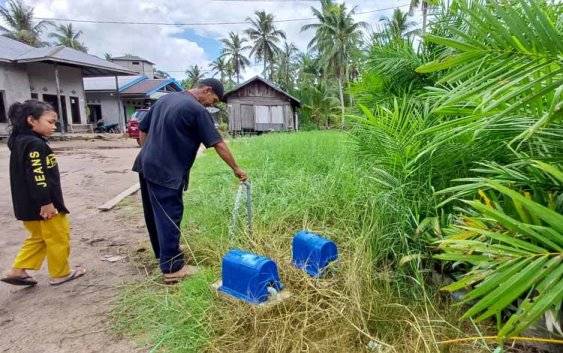 PDAM Masuk Desa, Warga Sei Ijum Raya Senang Tak Lagi Mandi dengan Air Parit