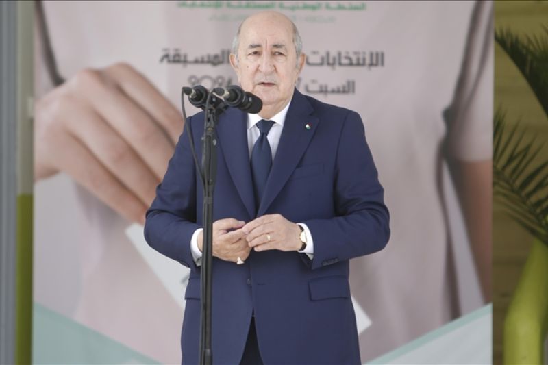 Presiden Aljazair Abdelmadjid Tebboune. ANTARA/Anadolu