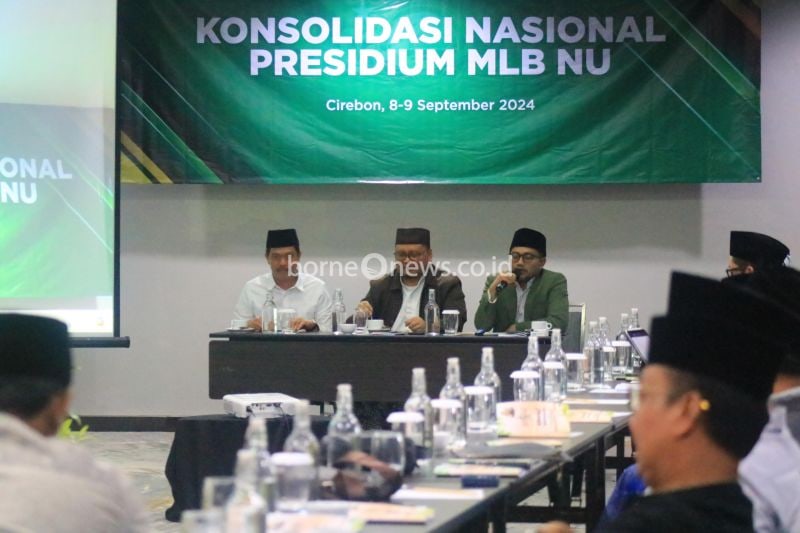 Suasana Konsolidasi Nasional Presidium MLB NU yang dilaksanakan di Cirebon, Jawa Barat, pada 8-9 September 2024. (ANTARA/HO-Konsolidasi Nasional Presidium MLB NU)