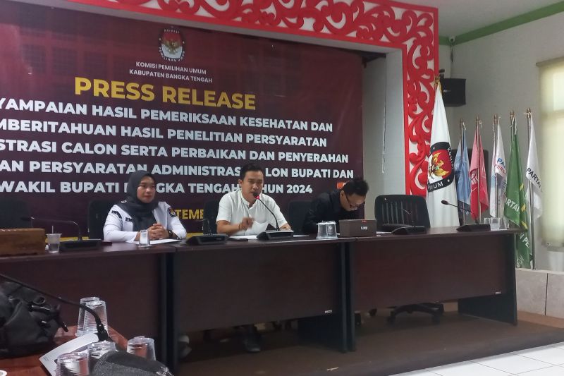 KPU Bangka Tengah Pastikan Bakal Calon Pilkada Layak Sehat