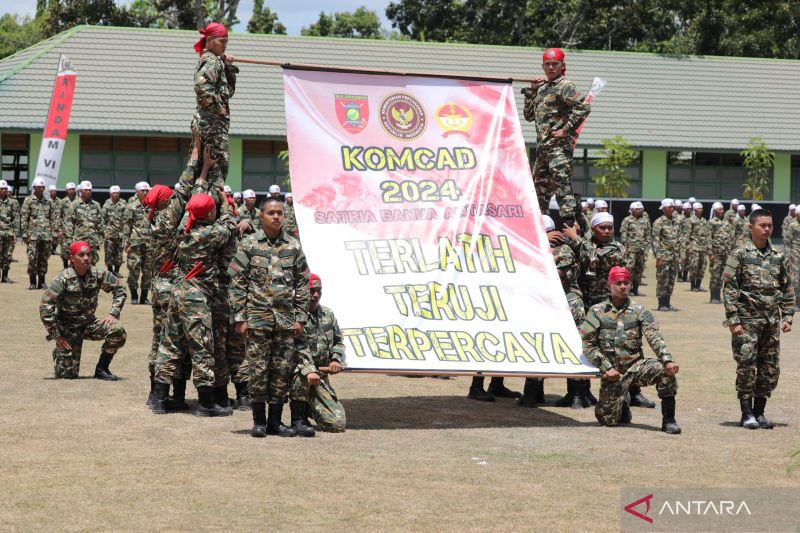 500 Anggota Komcad Matra Darat Sukses Tuntaskan Latihan Militer