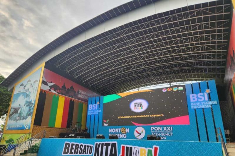 Lokasi tonton bareng pembukaan PON XXI Aceh-Sumut 2024 di Banda Aceh. (ANTARA/HO-Humas BSI)