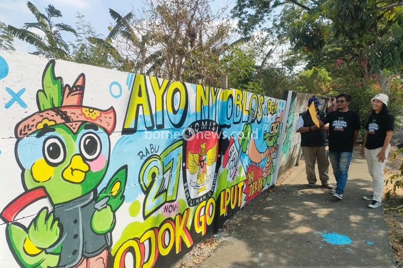 KPU Surabaya Gelar Lomba Mural untuk Tingkatkan Partisipasi Pemilih