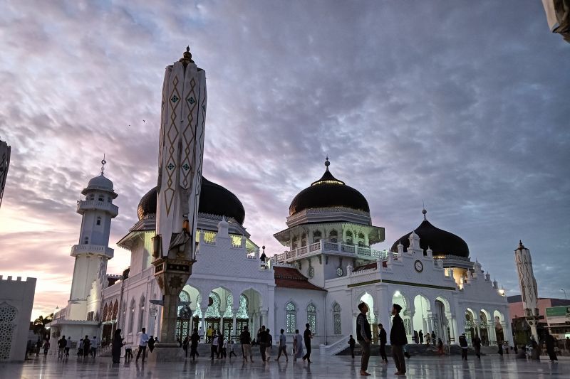 Masjid Raya Baiturrahman Banda Aceh. (ANTARA/Zuhdiar Laeis)
