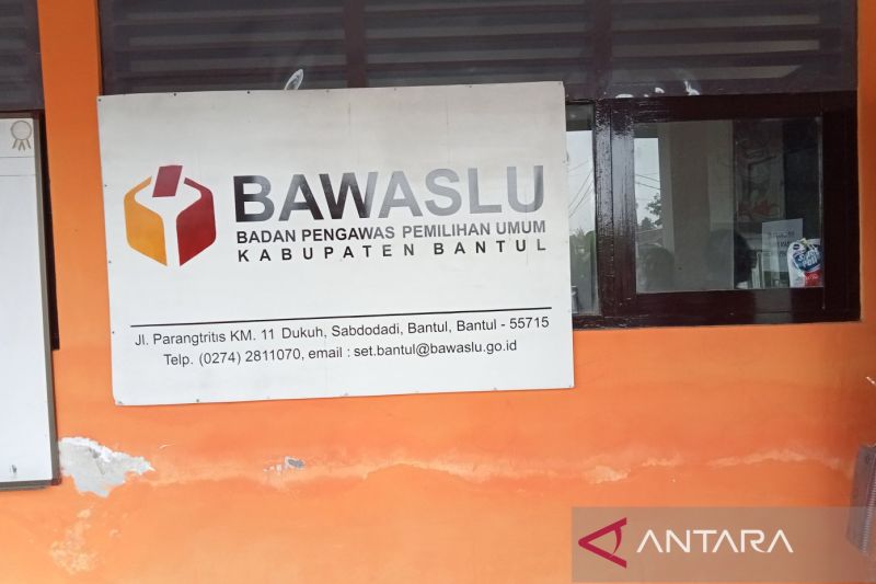 Kantor Badan Pengawas Pemilu Kabupaten Bantul Daerah Istimewa Yogyakarta. ANTARA/Hery Sidik.