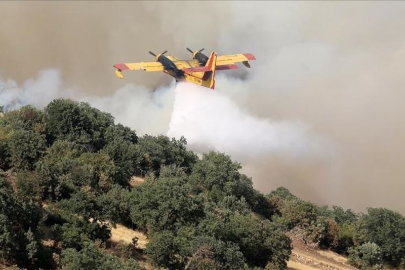 Gelombang panas berbahaya yang melanda wilayah barat daya Amerika Serikat (AS) telah memicu lonjakan kebakaran hutan, terutama di California dan Nevada, memaksa puluhan ribu penduduk mengungsi dari rumah mereka sementara petugas pemadam kebakaran berjuang untuk mengendalikan api. ANTARA/Anadolu-OANA