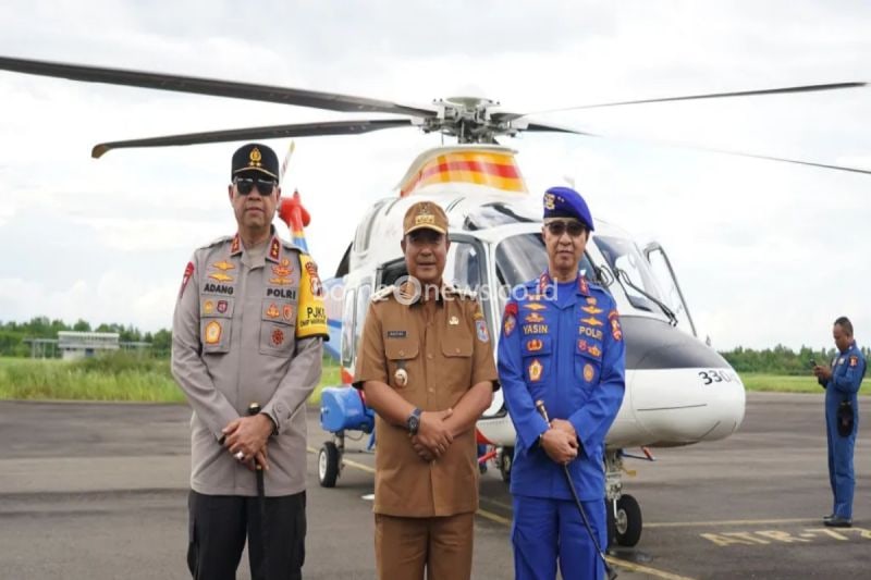 Kakorpolairud Tinjau Lokasi Pembangunan Mako Polairud Sulbar