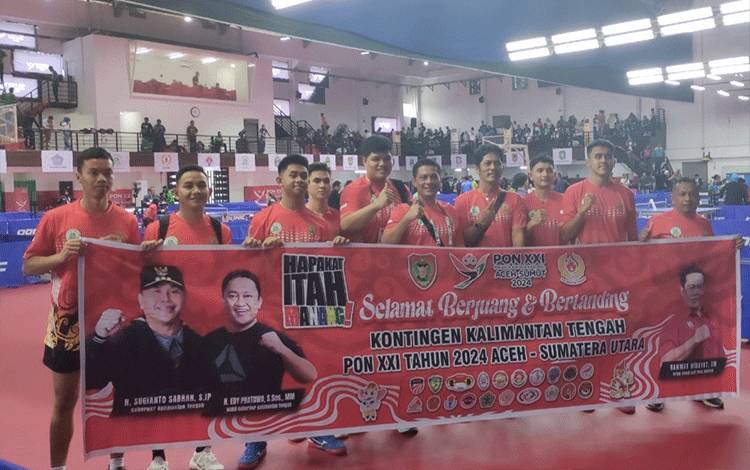 Tim Tenis Meja Kalteng Optimistis Raih Emas dengan 5 Atlet yang Diturunkan