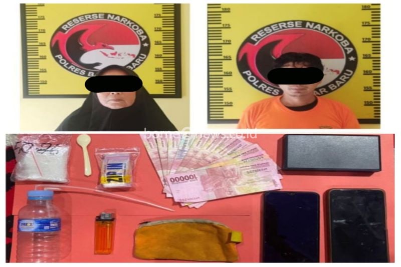 Ibu dan Anak Diamankan Polisi, Edarkan Sabu Seberat 42,74 Gram
