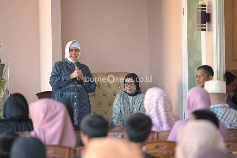 Ilustrasi - Ketua TP PKK Kota Makassar Indira Yusuf Ismail saat mdlakukan sosialisasi terkait pencegahan stunting. ANTARA/HO-Humas Pemkot Makassar