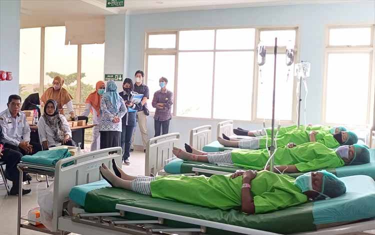Dokumentasi suasana salah satu sudut RSUD dr Murjani Sampit saat pelayanan KB gratis. (FOTO: DEWI)