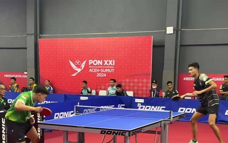 Tenis Meja Kalteng Masih Berpeluang Curi Emas di Ganda Putra dan Tunggal Putra