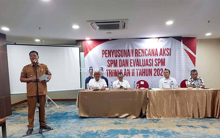Pj Bupati Seruyan Buka Kegiatan Evaluasi Standar Pelayanan Minimal Pemerintah Daerah