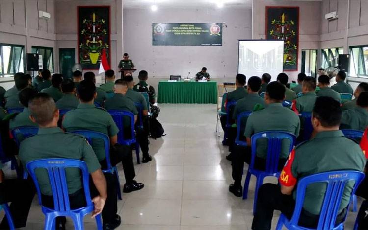 Kodim 1011 Kapuas Terima Kunjungan Tim Asnis Binter Koramil dari Pusterad