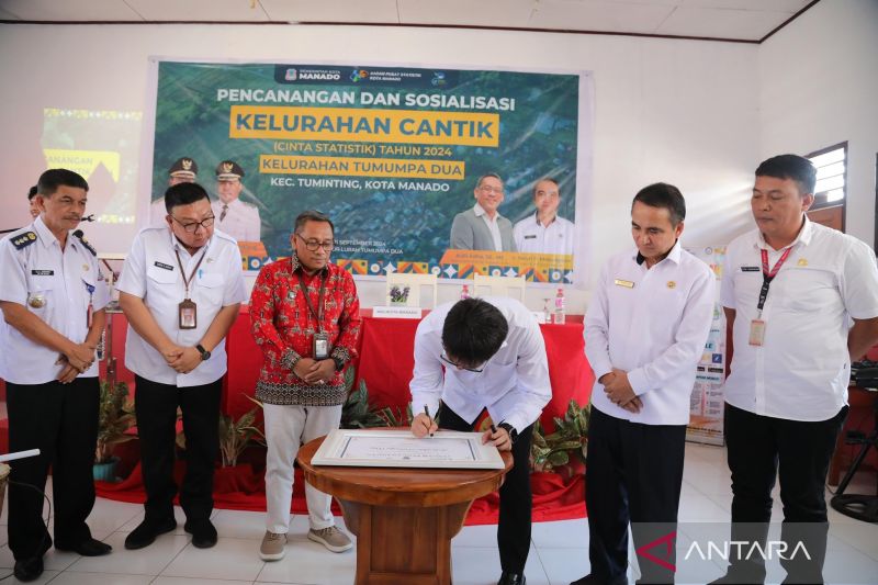 Wali Kota Manado Canangkan Program Kelurahan Cinta Statistik 2024