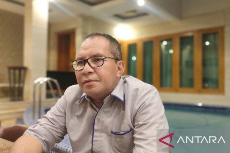 Wali Kota Makassar Moh Ramdhan Pomanto yang menjadi keynote speaker pada Rakornas III Dewan Penddidikan Indonesia di Makassar, Rabu (11/9/2024). Antara/ HO-Infokom Mks