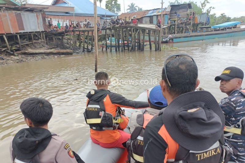 Pencarian Anak Tenggelam di Sungai Kabupaten Asmat Berlanjut